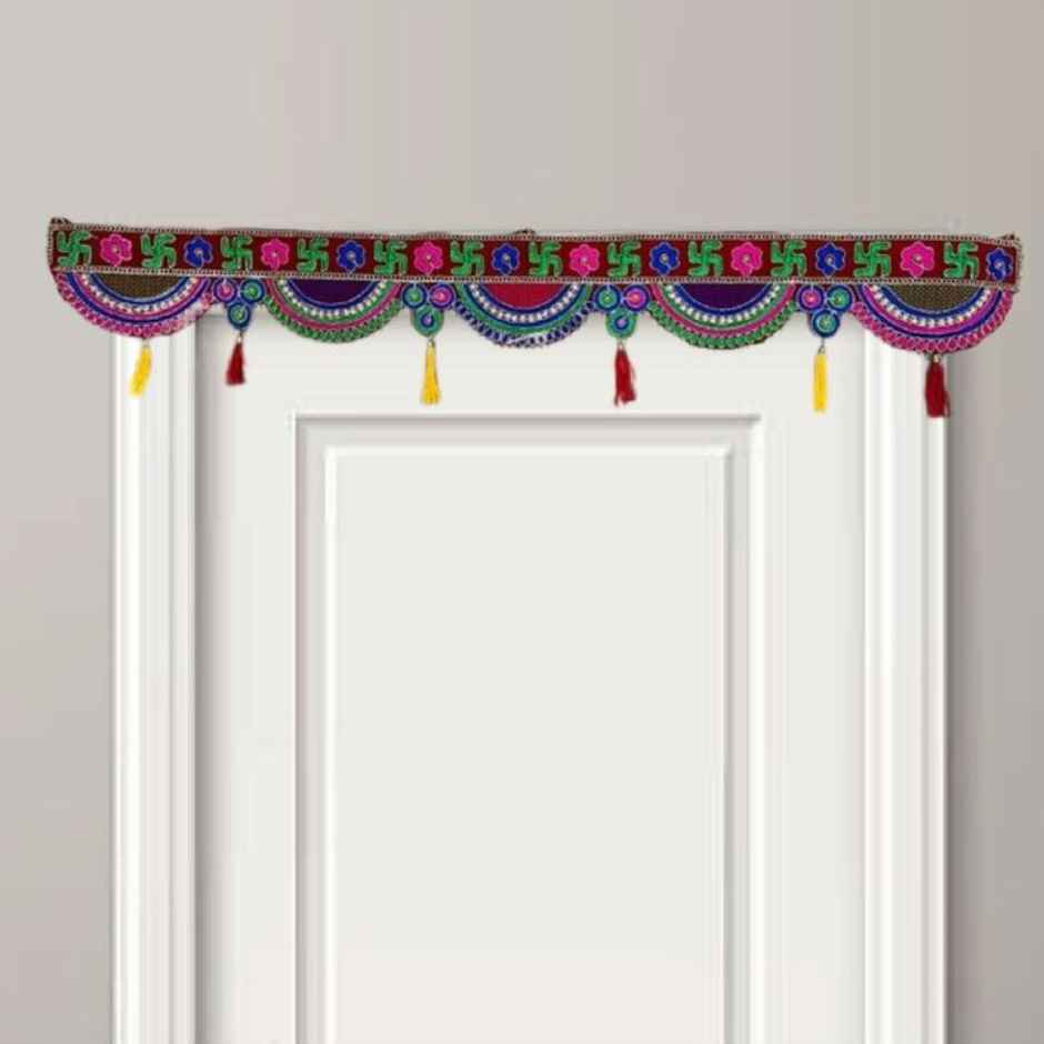 Swastik Flower Moti Toran | Multicolour | Gullak