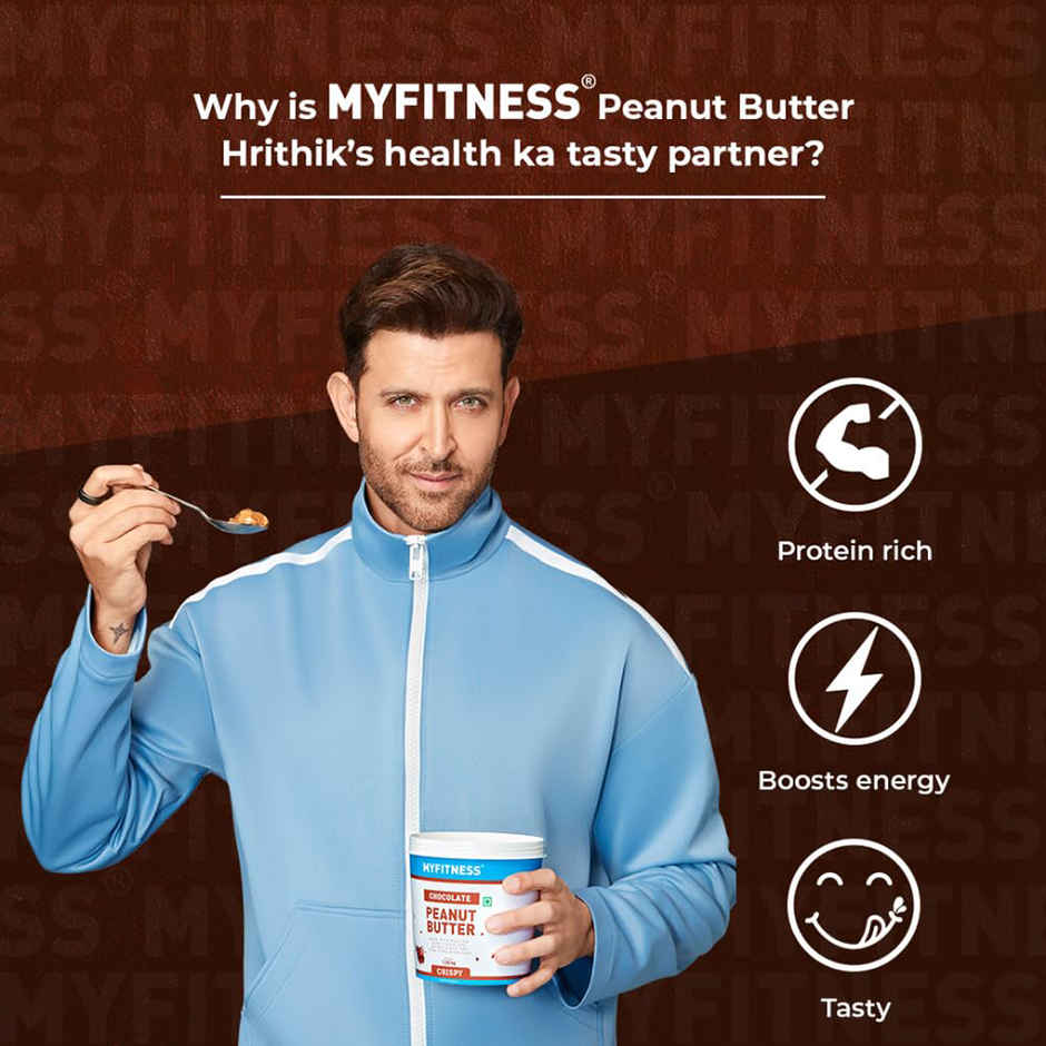 MyFitness High Protein Dark Chocolate Peanut Butter Crunchy Spread