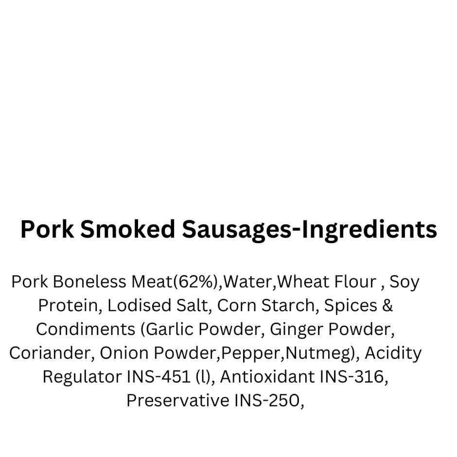 Pork Passion Pork Smoked Sausages