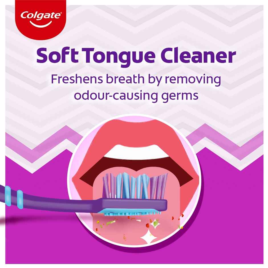 Colgate Zigzag Medium Bristle Toothbrush (1pc) & Colgate Plax Peppermint Mouthwash (250ml) & Colgate Strong Teeth Anticavity Toothpaste (200g) Combo