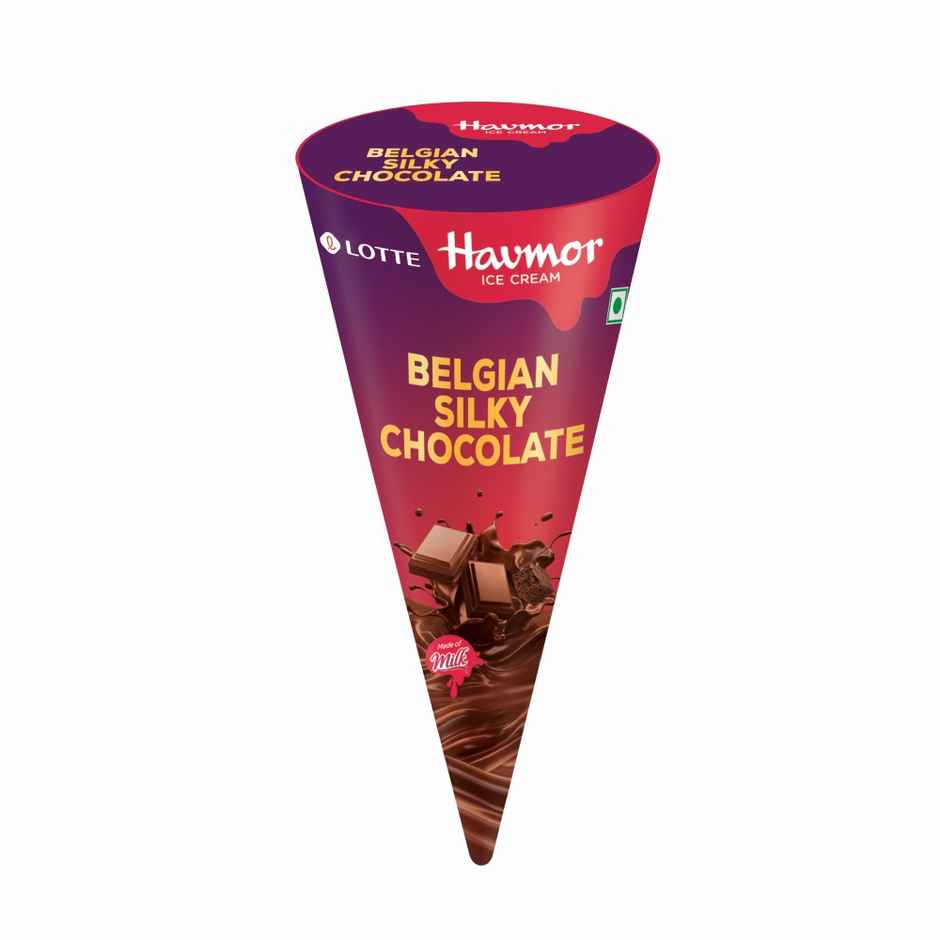 Havmor Belgian Silky Ice cream Chocolate Cone