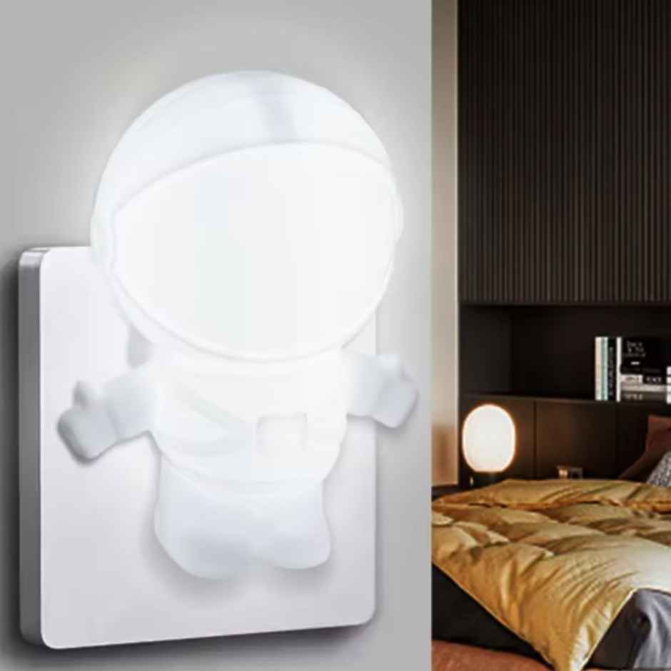 Hashwow Led Night Light - Cute Mini Astronaut Shape Wall Lamp For Home, Aisle, Hallway, Bedroom