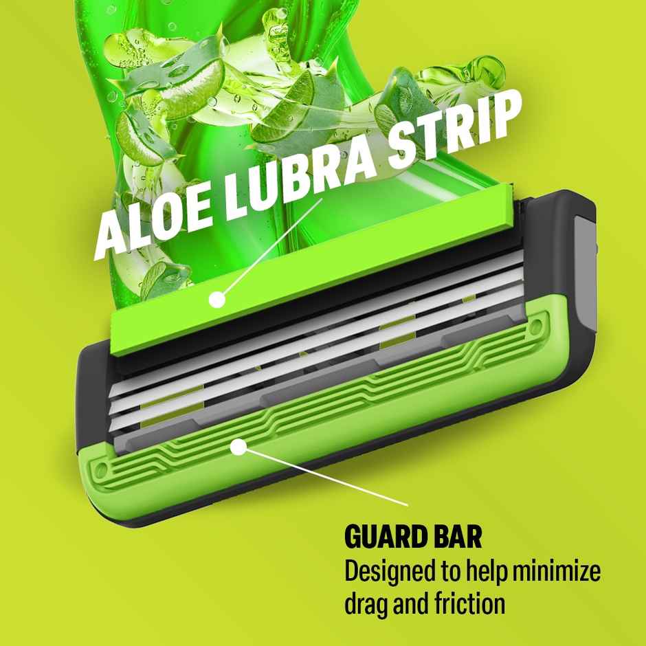 Cartridge For Bombay Shaving Company Sensi Smart 3 Razor| Curved Blades Ensure Precise, Safe, And Smooth Shaves