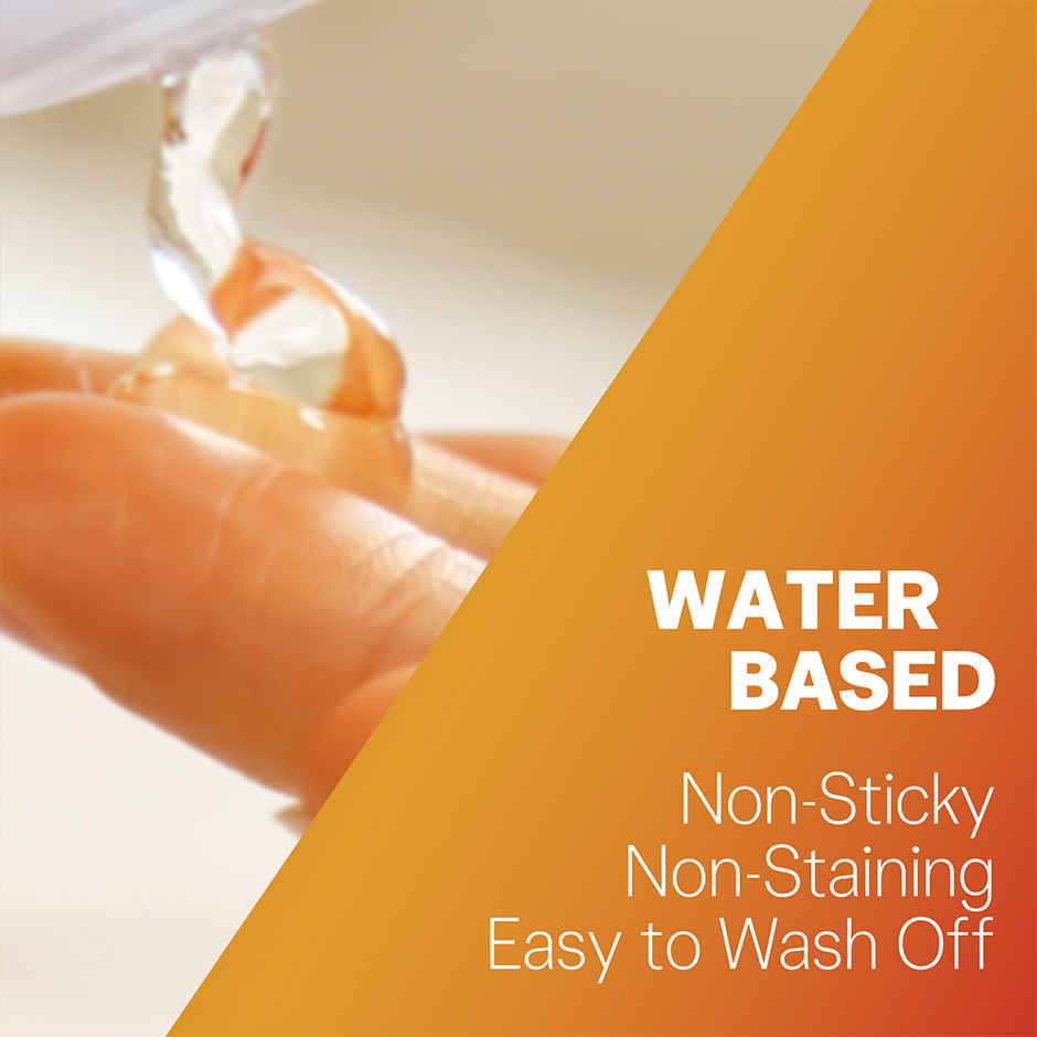 Durex Real Feel Condoms For Men For Real Skin On Skin Feeling Latex Free (3pc) & Durex Lube- Sensual- Water Based Lubricant (200ml) Combo