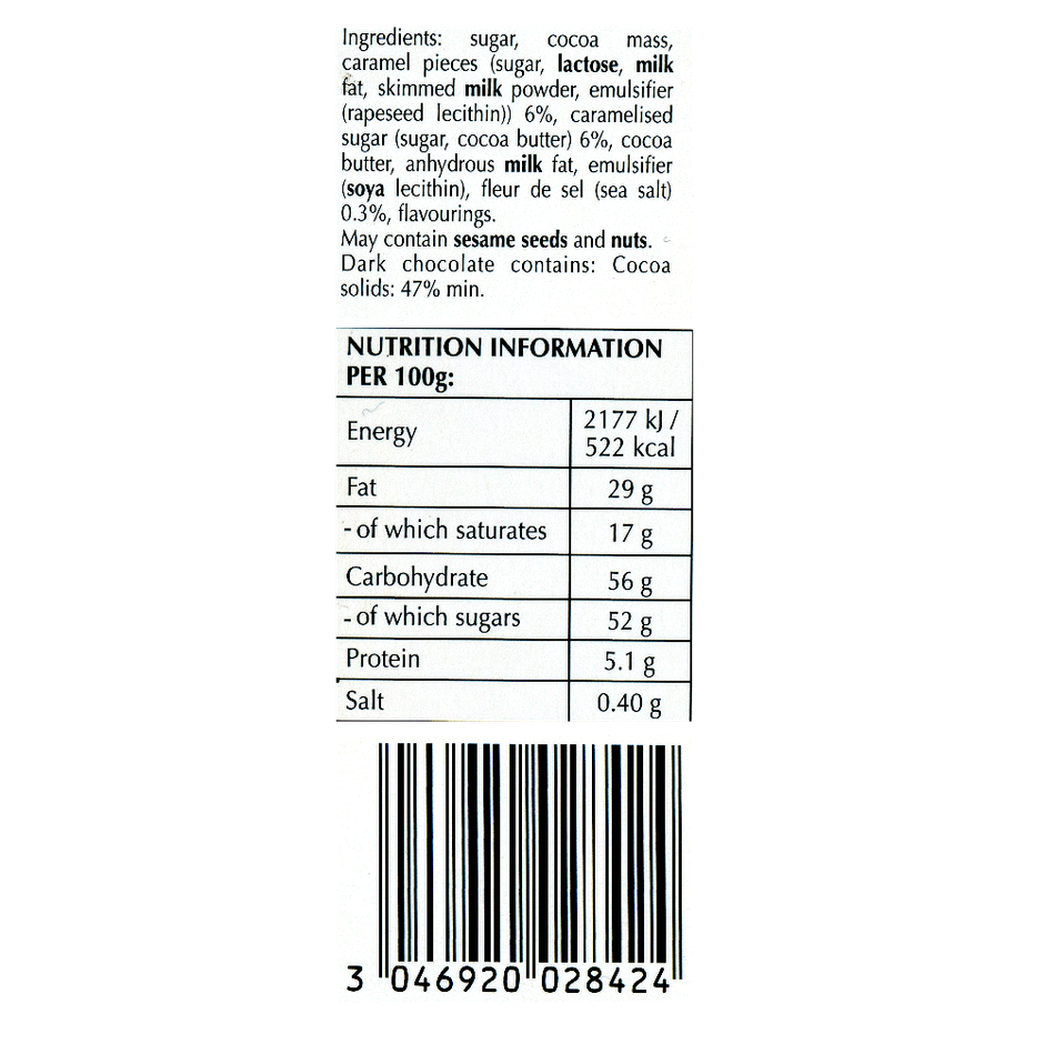 Lindt Chocolate - Caremel Sea Salt