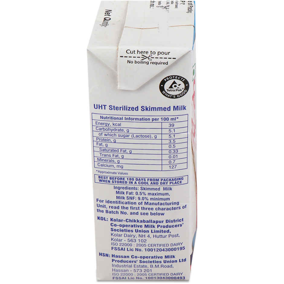 Nandini Goodlife Slim Skimmed Milk UHT (Tetra Pack Brik)