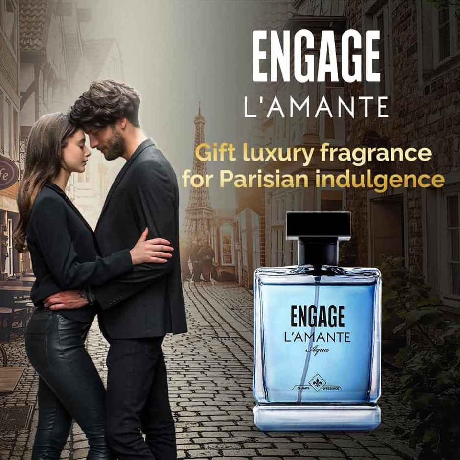Engage L'amante Moments Perfume Gift Box For Men, Aqua and Fresh