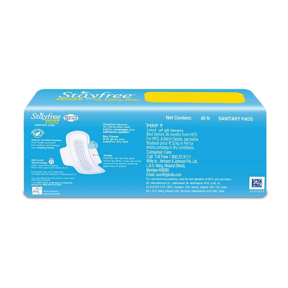 Stayfree Secure Ultra Thin Sanitary Pads