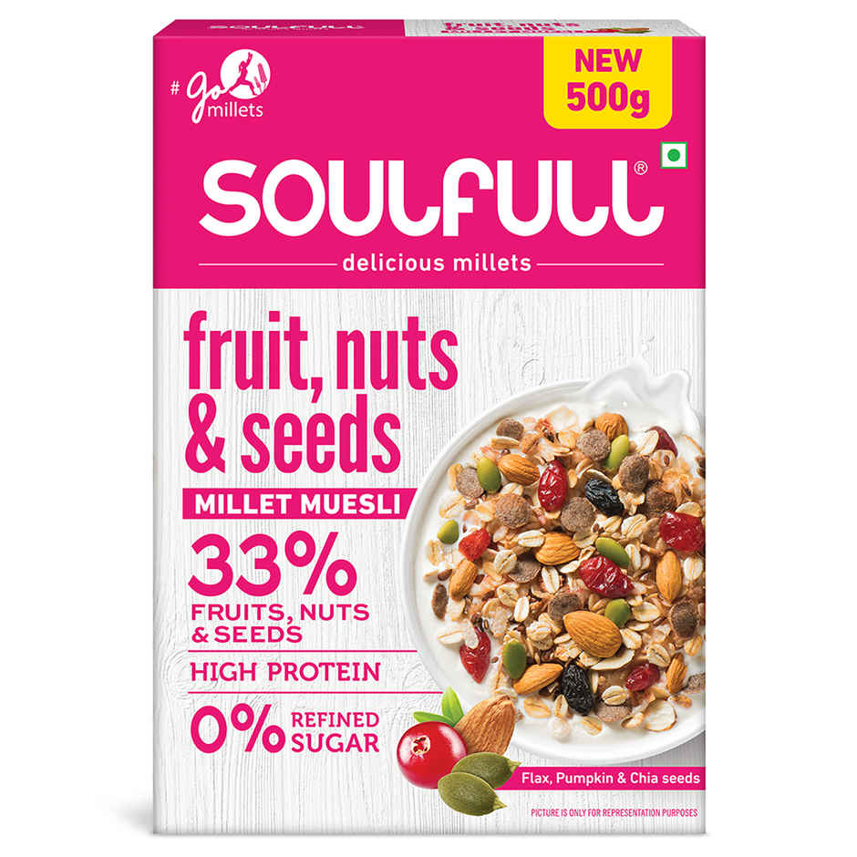 TATA Soulfull Fruit Nuts & Seeds Millet Muesli