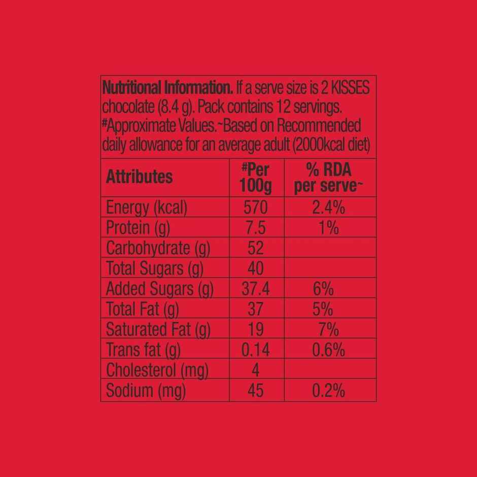 Hershey's Kisses Special Dark 'N' Almonds Chocolates Share Bag