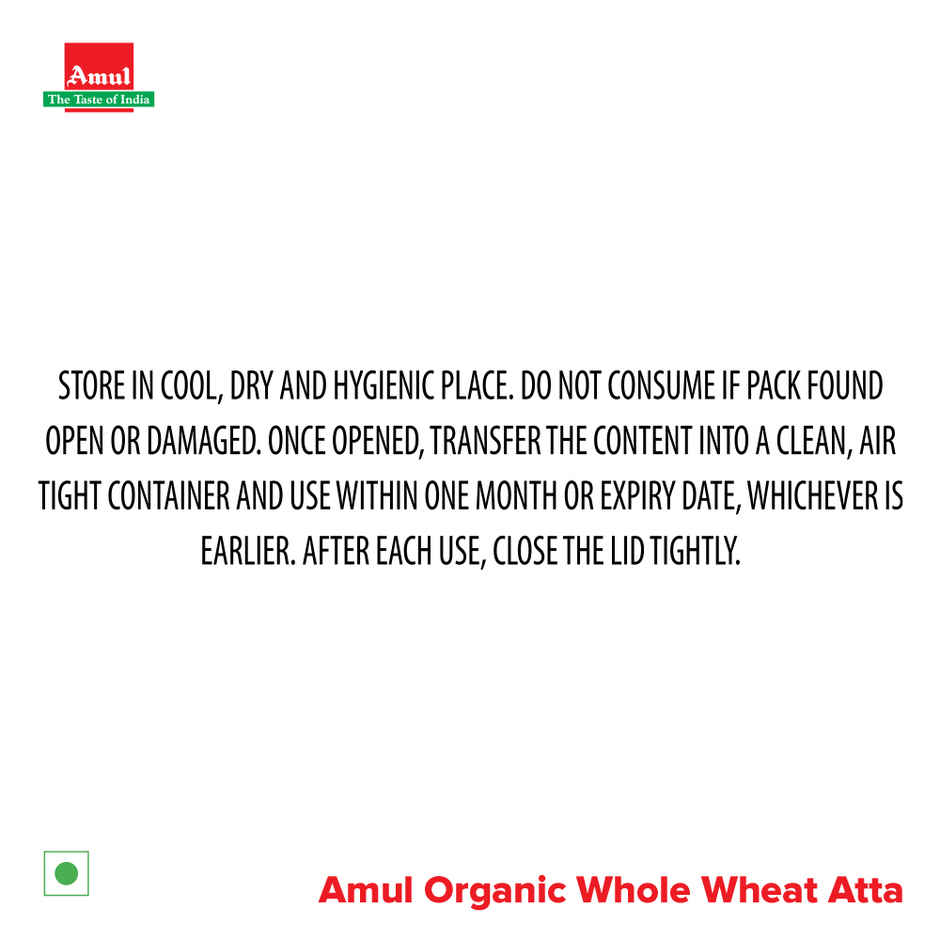 Amul Organic Whole Wheat Atta