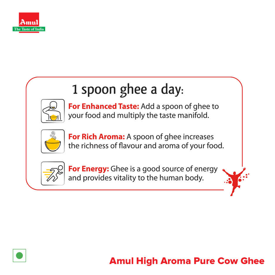 Amul High Aroma Cow Ghee | Jar