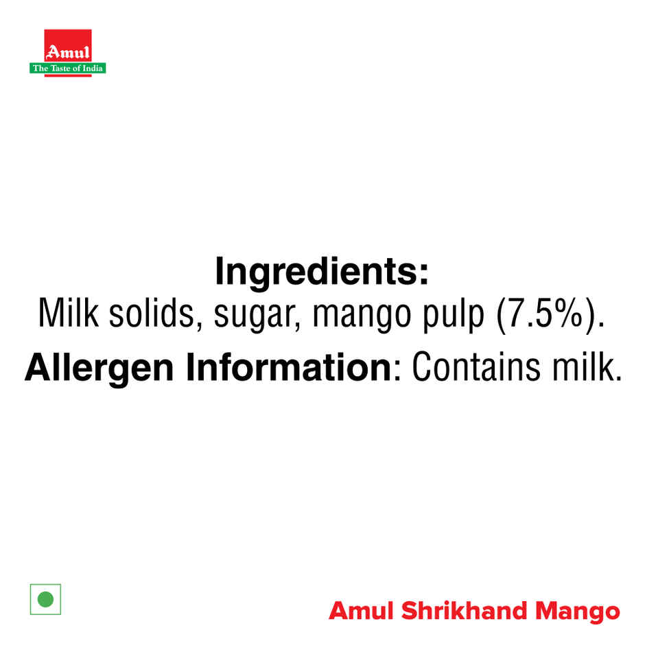 Amul Mango Shrikhand