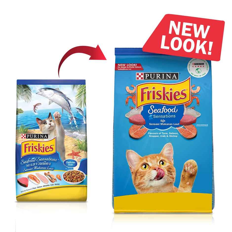 Purina Friskies Seafood Sensation Dry Adult Cat Food