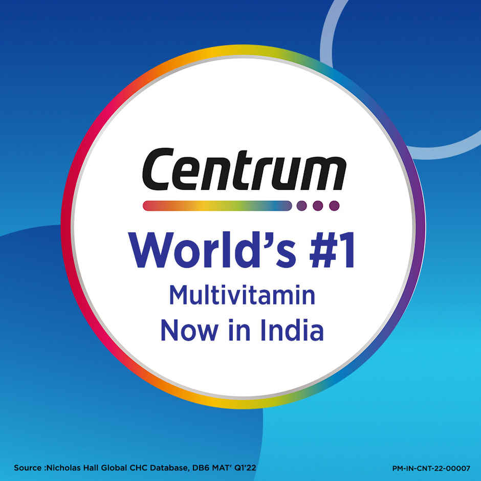 Centrum Men Multivitamins with Vit. B, C, D, & more for Energy, Immunity, Strength (30 Veg Tablets)
