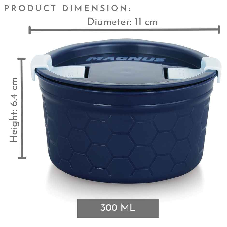 Magnus Microwave Steam Lock Medium Container - Blue/Black