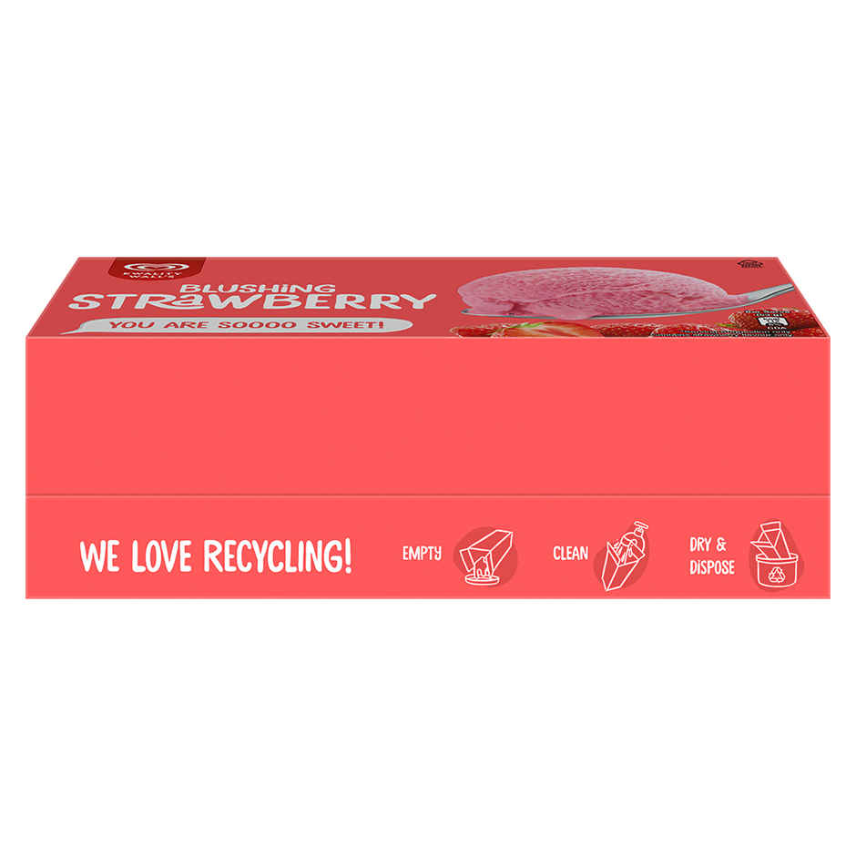 Kwality Wall's Frozen Dessert - Blushing Strawberry Tub