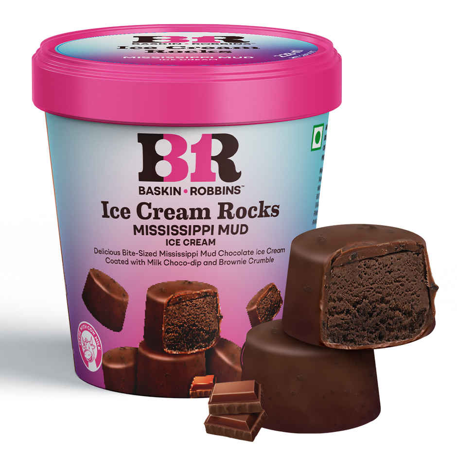 Baskin Robbins Mississippi Mud Ice Cream Rocks BonBon