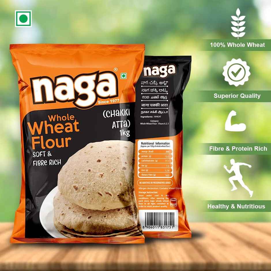 Naga Whole Wheat Atta Combo