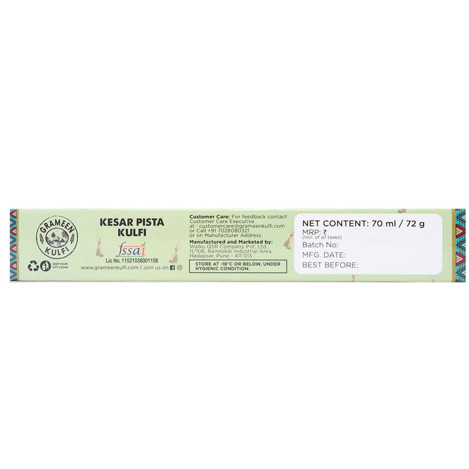 Grameen Kesar Pista Kulfi Ice Cream Stick Combo