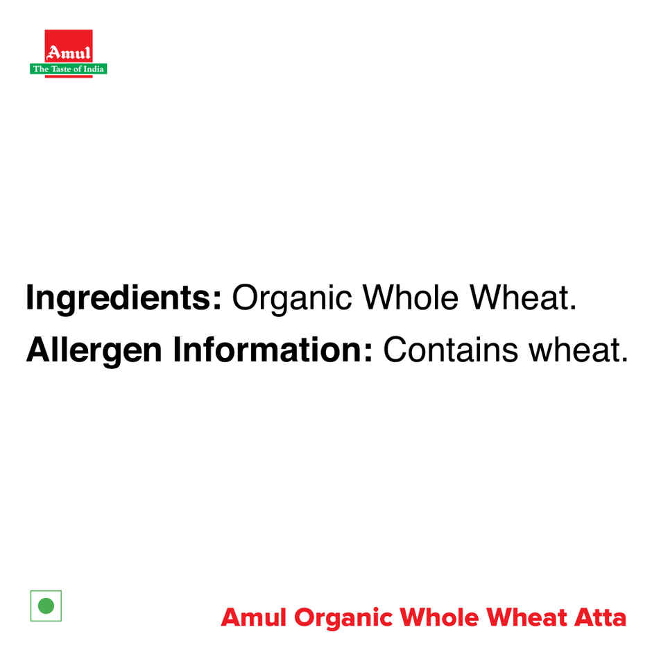 Amul Organic Whole Wheat Atta