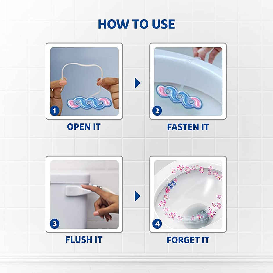 Harpic Marine Splash Power Fresh 6 Toilet Cleaner Rim Block