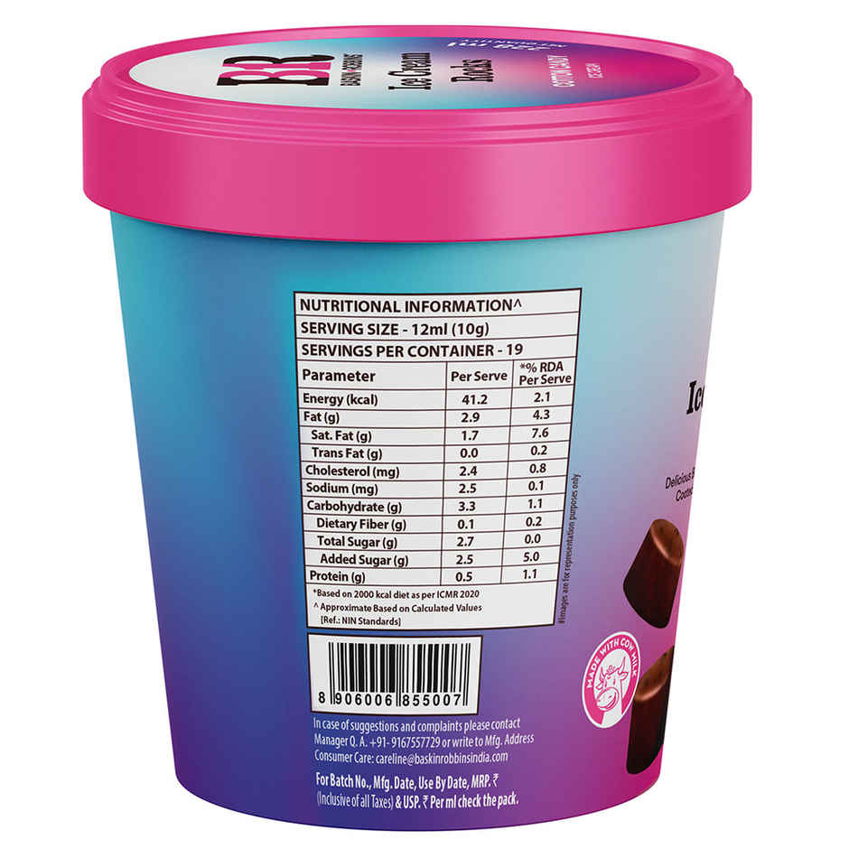 Baskin Robbins Mississippi Mud Ice Cream Rocks BonBon