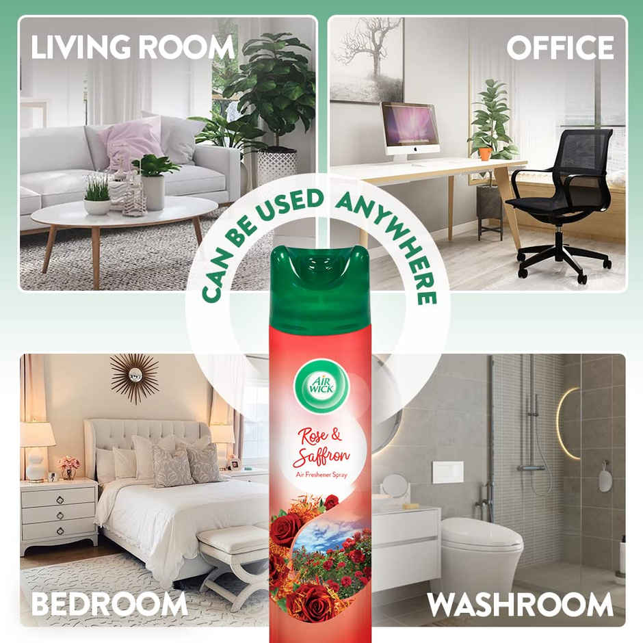 Air Wick Rose & Saffron Room Air Freshener Spray Aerosol
