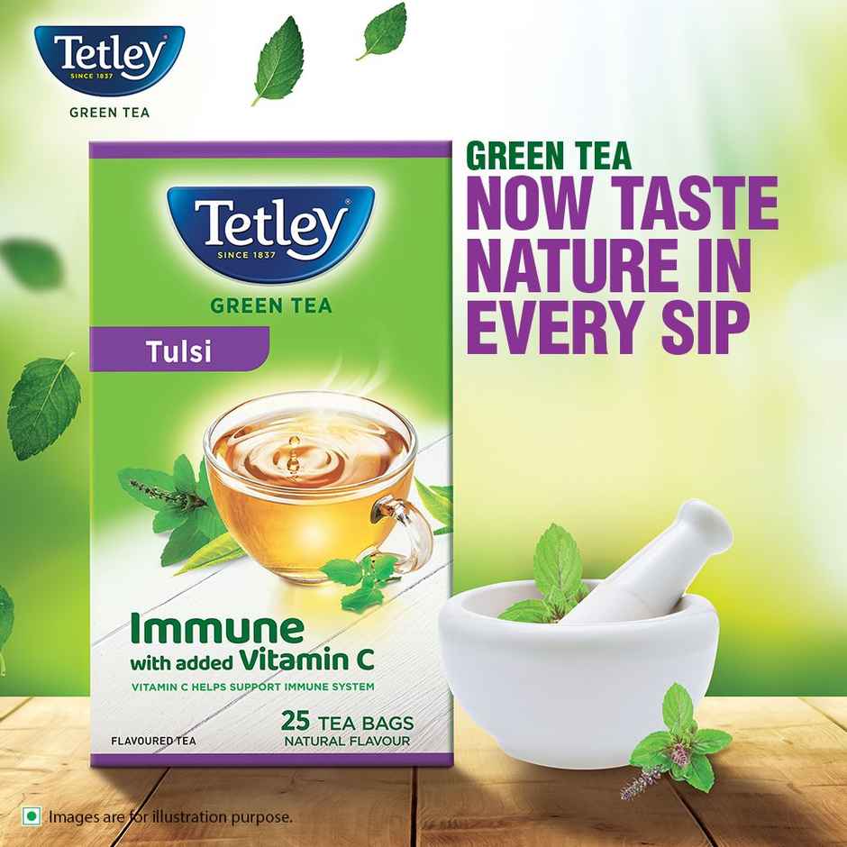 Tetley Tulsi Immune With Added Vitamin C Green Tea