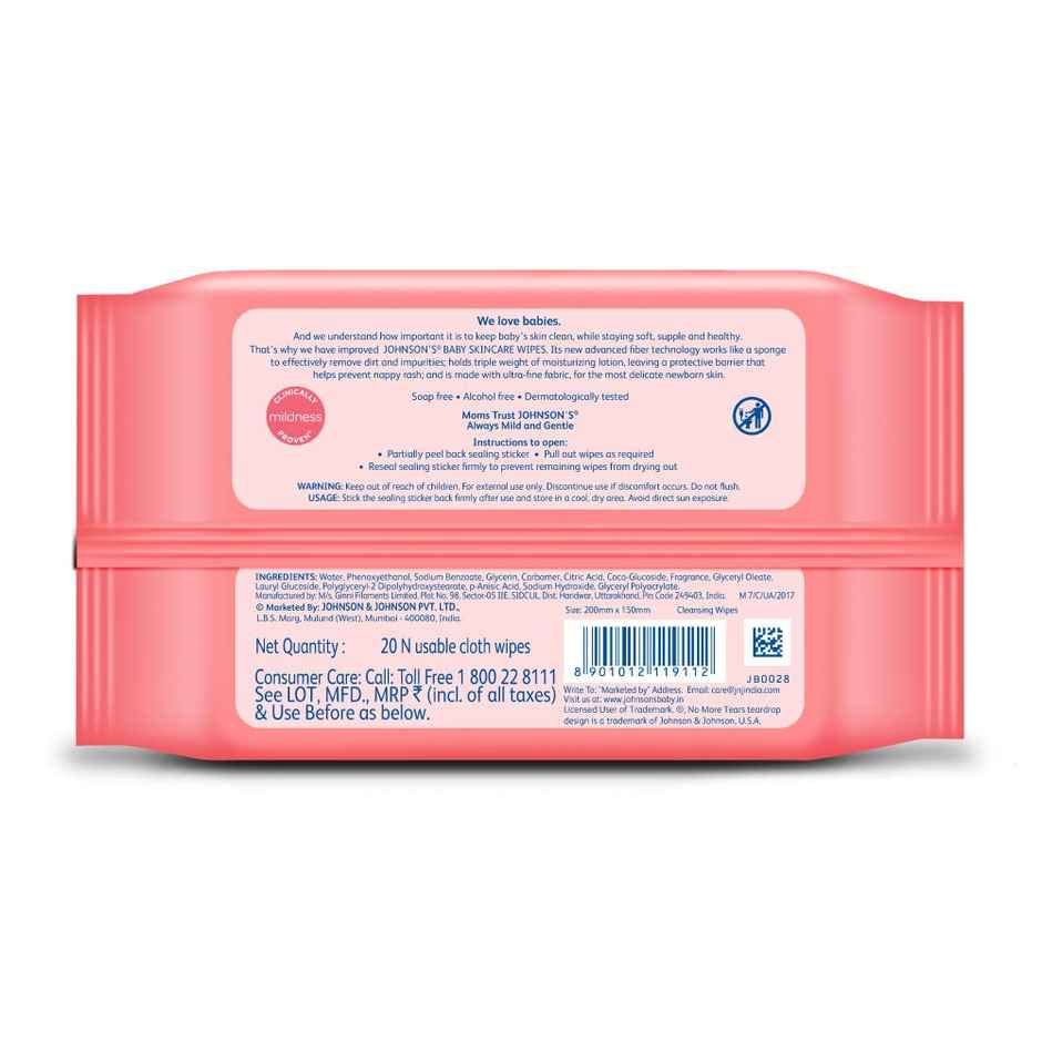 Johnson's Baby Skincare Wipes 20 PIECE