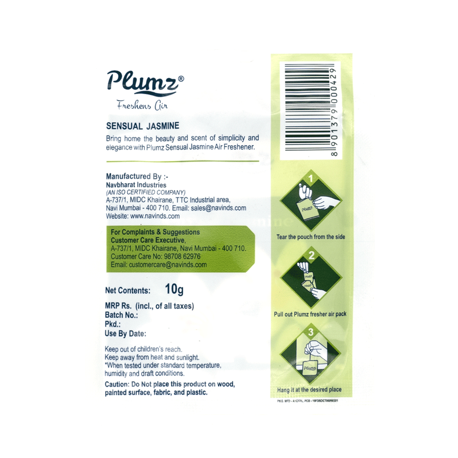 Plumz Sensual Jasmine Air Freshener