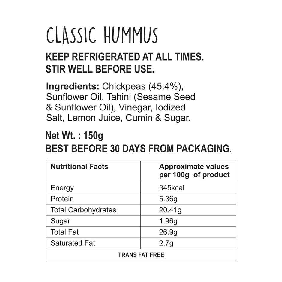 Wingreens Farms Classic Hummus Dip