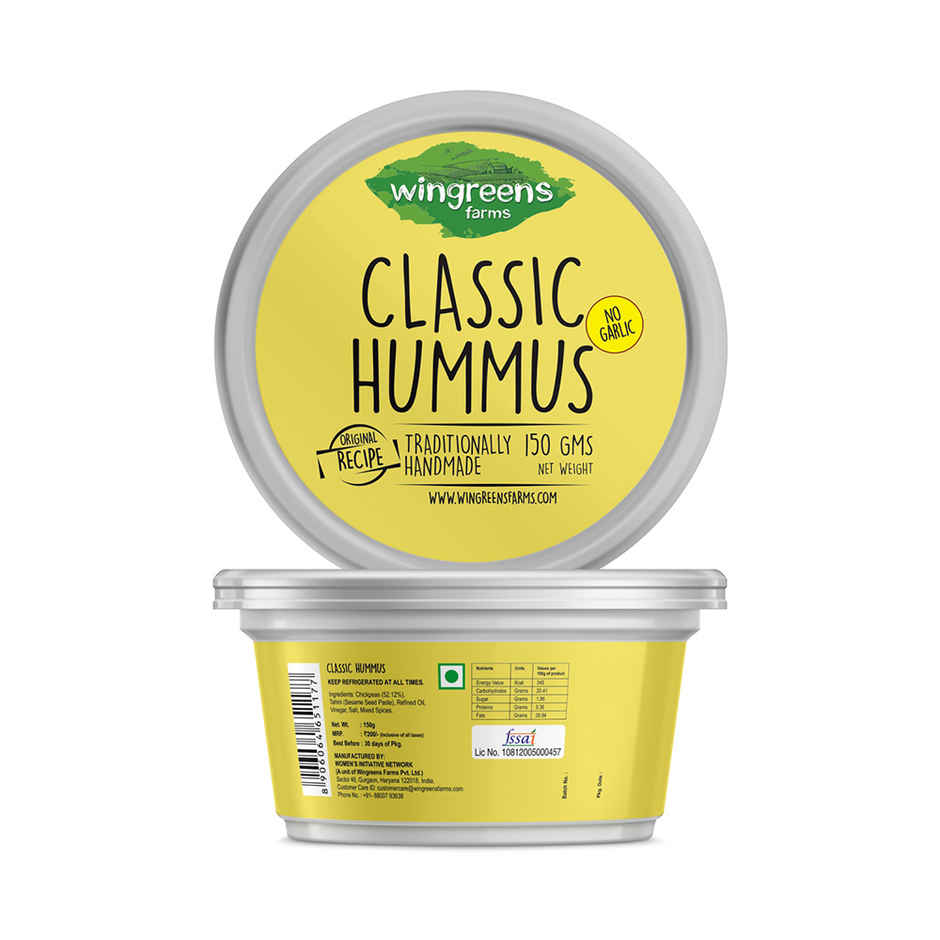 Wingreens Farms Classic Hummus Dip