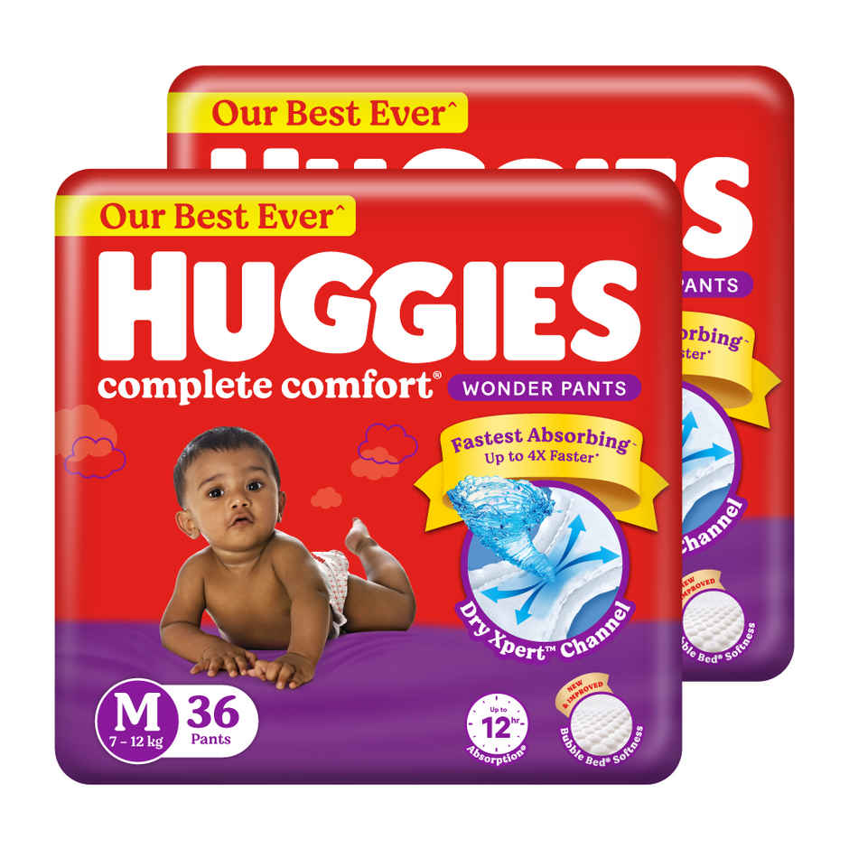 Huggies Wonder Pant Style Diaper | M | 72 pcs