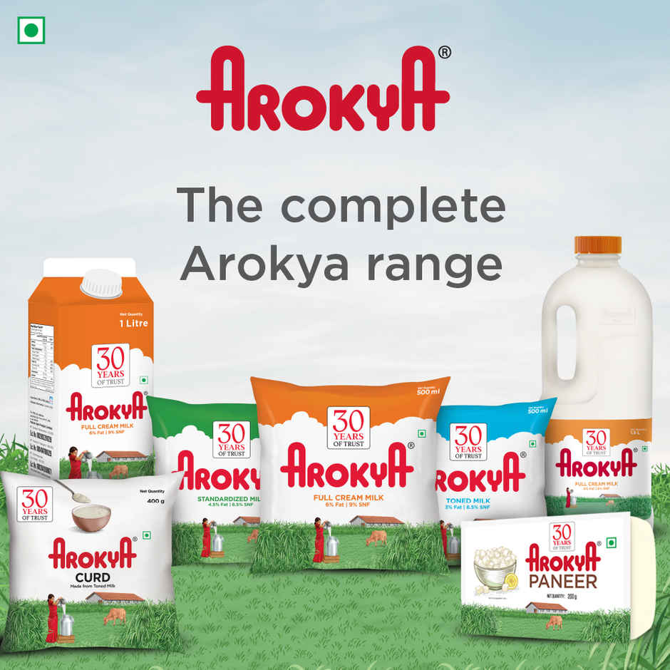Arokya Full Cream Fresh Milk (Pouch) Combo