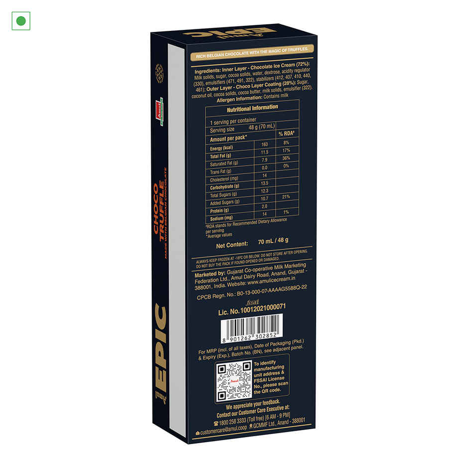 Amul Epic Choco Truffle Ice Cream Stick