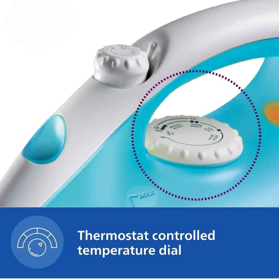 Philips Appliance Steam Iron GC1011/01 ‎- 1200 W | Linished Soleplate