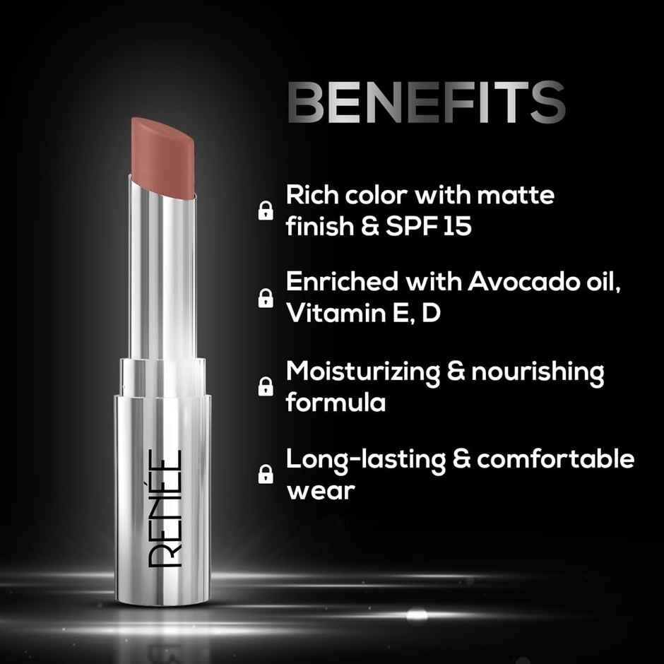 Renee Matte Lock Lipstick - 01 Jazz