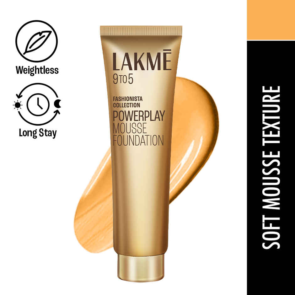 Lakme 9to5 Powerplay Mousse Foundation, Beige Vanilla