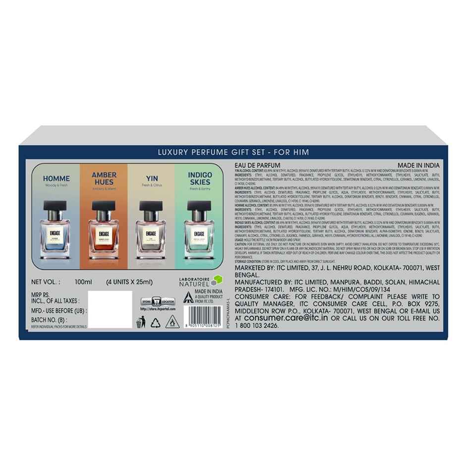 Engage Luxury Perfume Gift Pack for Men | Travel Sized | Assorted Pack