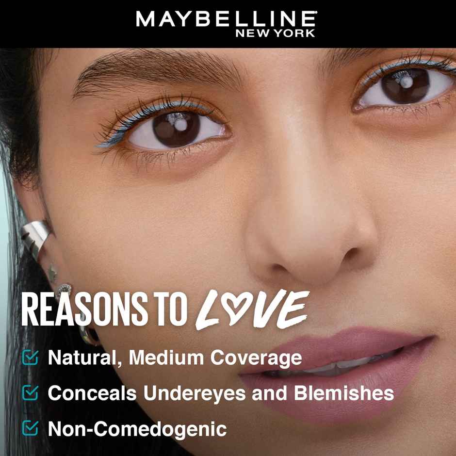 Maybelline New York Fit Me Concealer, Oil-free Liquid Concealer for Oily & Dry Skin, 10 Light