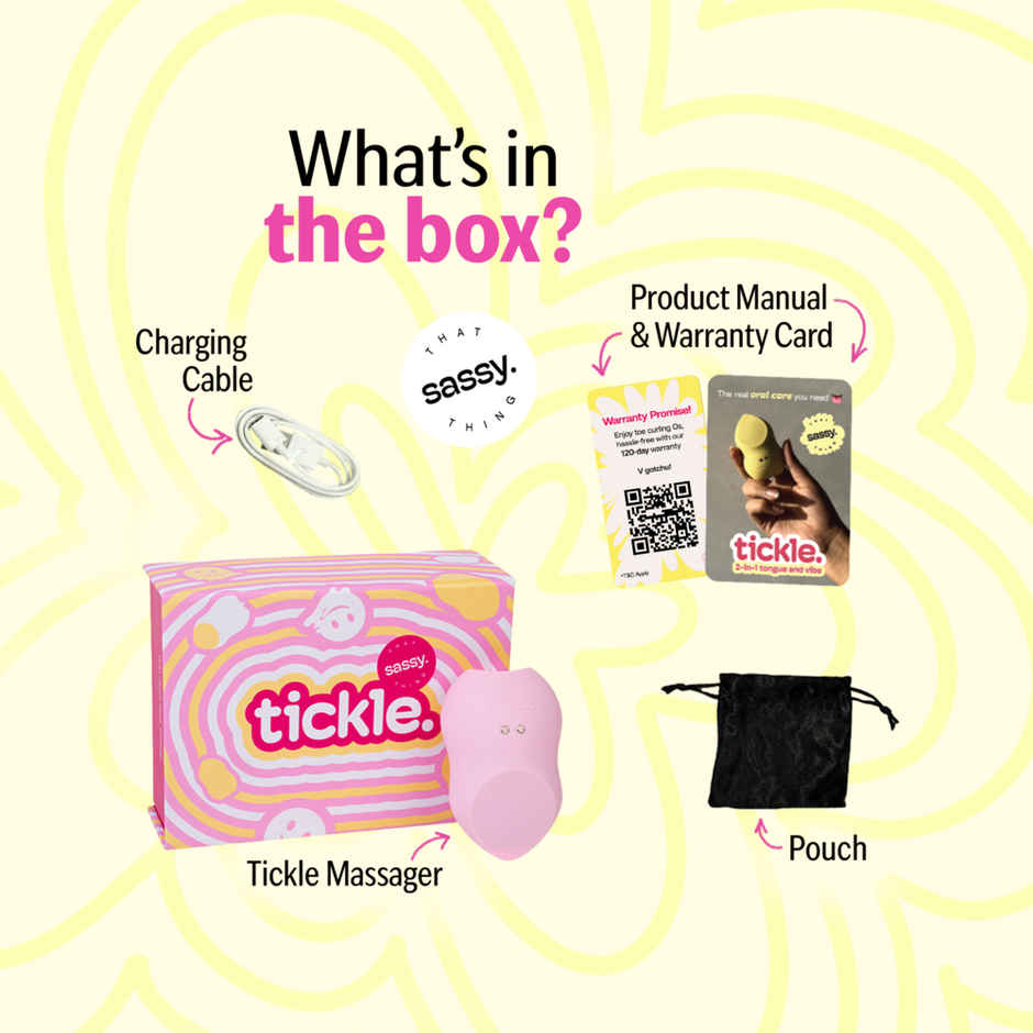 That Sassy Thing Tickle Tongue Personal Massager - Pastel Pink