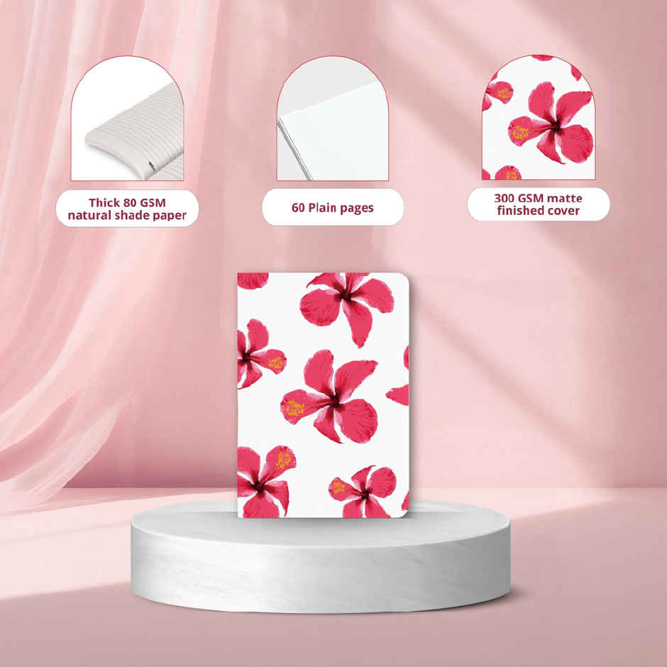 Papboo Floral A5 Ruled Set Of 4 Notebooks, 80 Gsm Paper (240 Pages, 21 x 15 cm, Assorted)