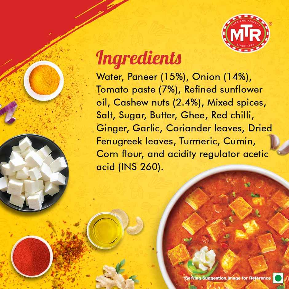 MTR Ready To Eat Paneer Butter Masala | Ready & Convenient