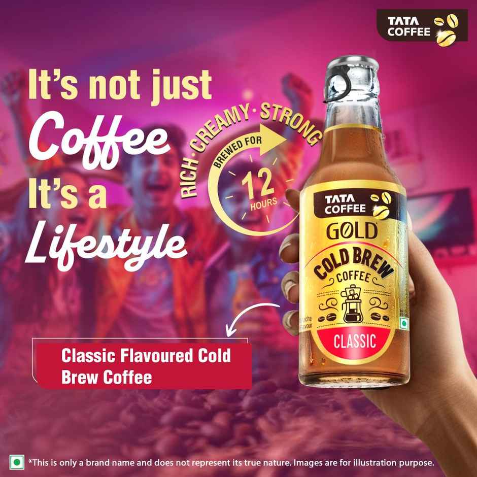 Tata Cold Brew Coffee, Classic Iced Coffee, Rich & Creamy, Ready to Drink