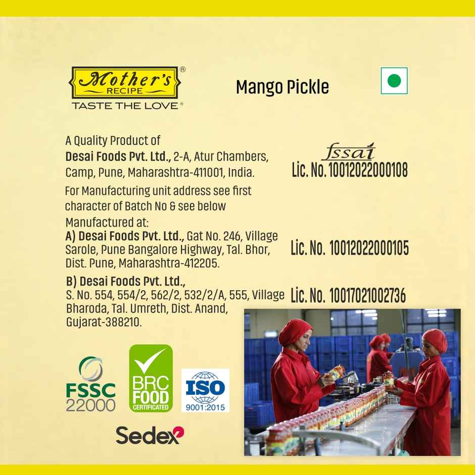 Mother's Recipe Mango Pickle