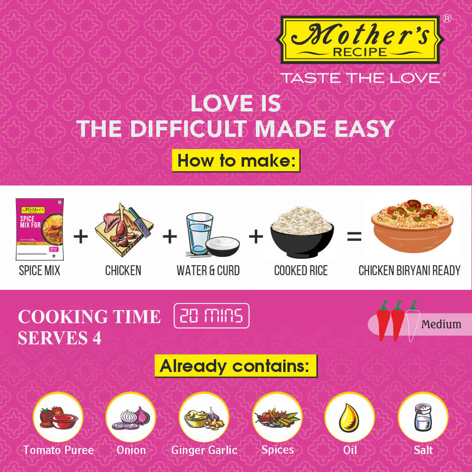 Mother's Recipe Chicken Biryani Masala Mix Combo