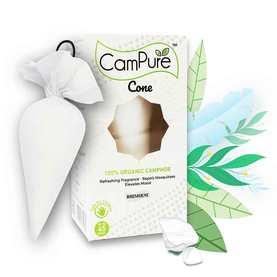 Campure Keasar+Chandan Camphor Cone Air, Car, Room Freshener