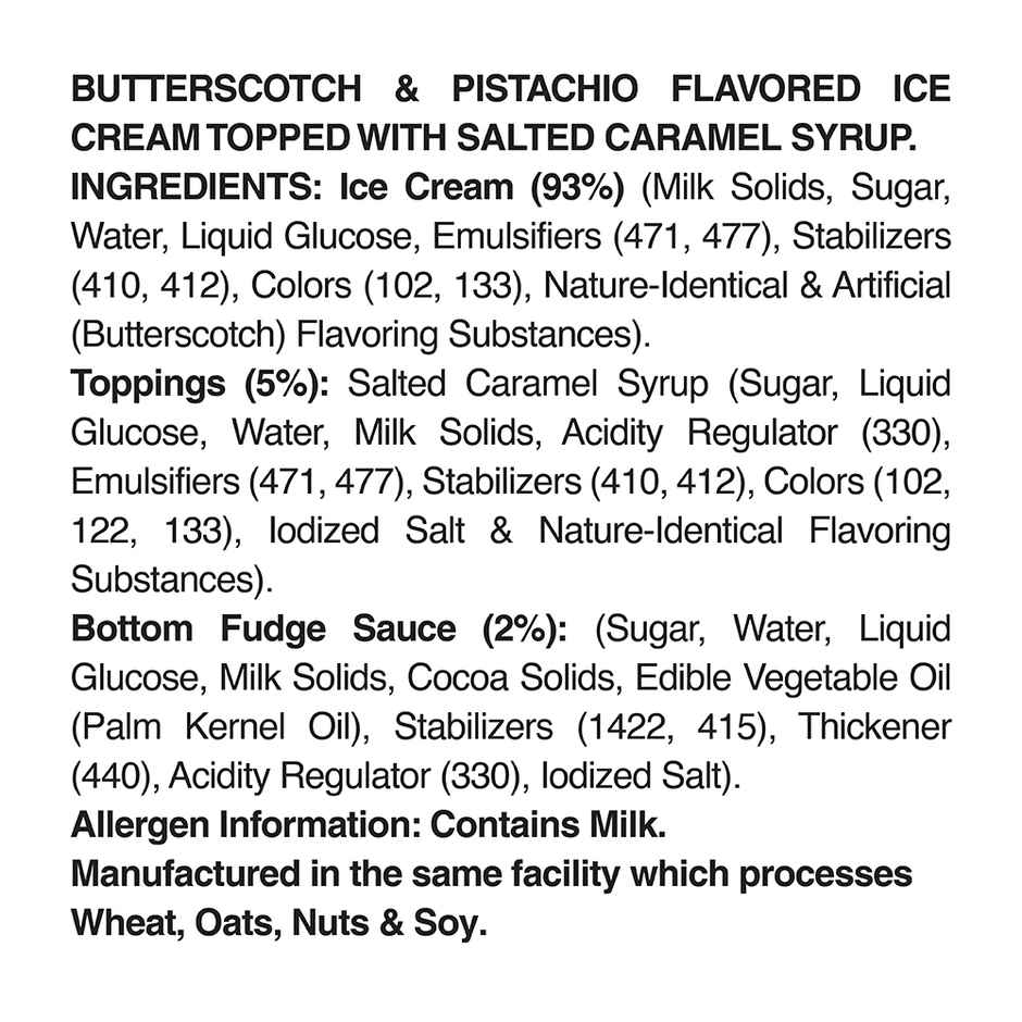 Arun Butterscotch & Pistachio Slice It Ice Cream