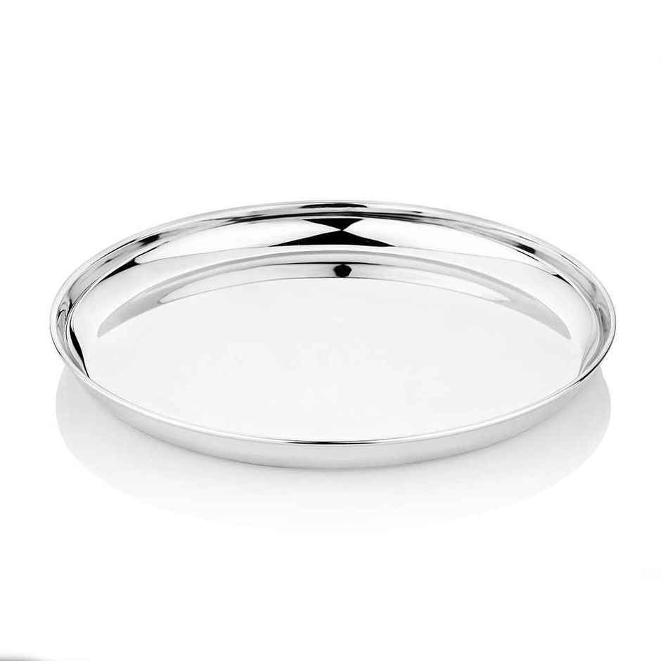 Steelera Stainless Steel Thali / Dinner Plate | Food Safe | 29 cm